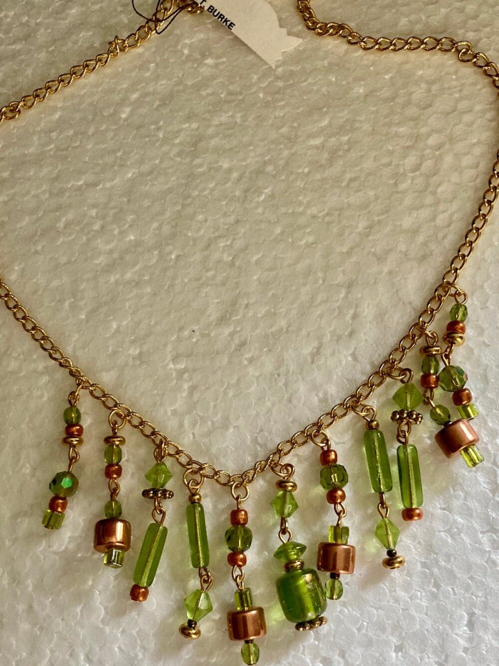 ONE OF A KIND RED HEADS DREAM NECKLACE MADE IN USA BY T. BURKE DESIGNS